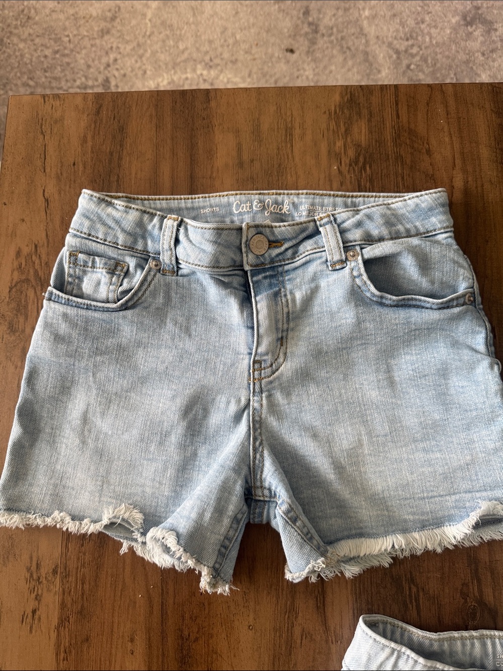 Girls denim shorts set of 3 size 10/12 - Picture 2 of 5